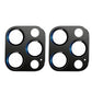 2 Pack Metal Camera Lens Protector for iPhone 16 Pro Max Tempered Glass Cover