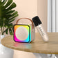 Portable Mini Karaoke Machine Bluetooth Speaker with 2 Wireless Microphones
