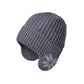 2-in-1 Warm Knitted Ear Flap Beanie Knitted Hat