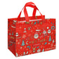 12PCS Christmas Gift Bags Large Reusable Christmas Tote Bags For New Year Party Supplies