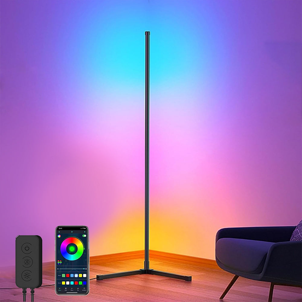 120CM RGB Bluetooth Mobile Phone App Control Corner Floor Lamp