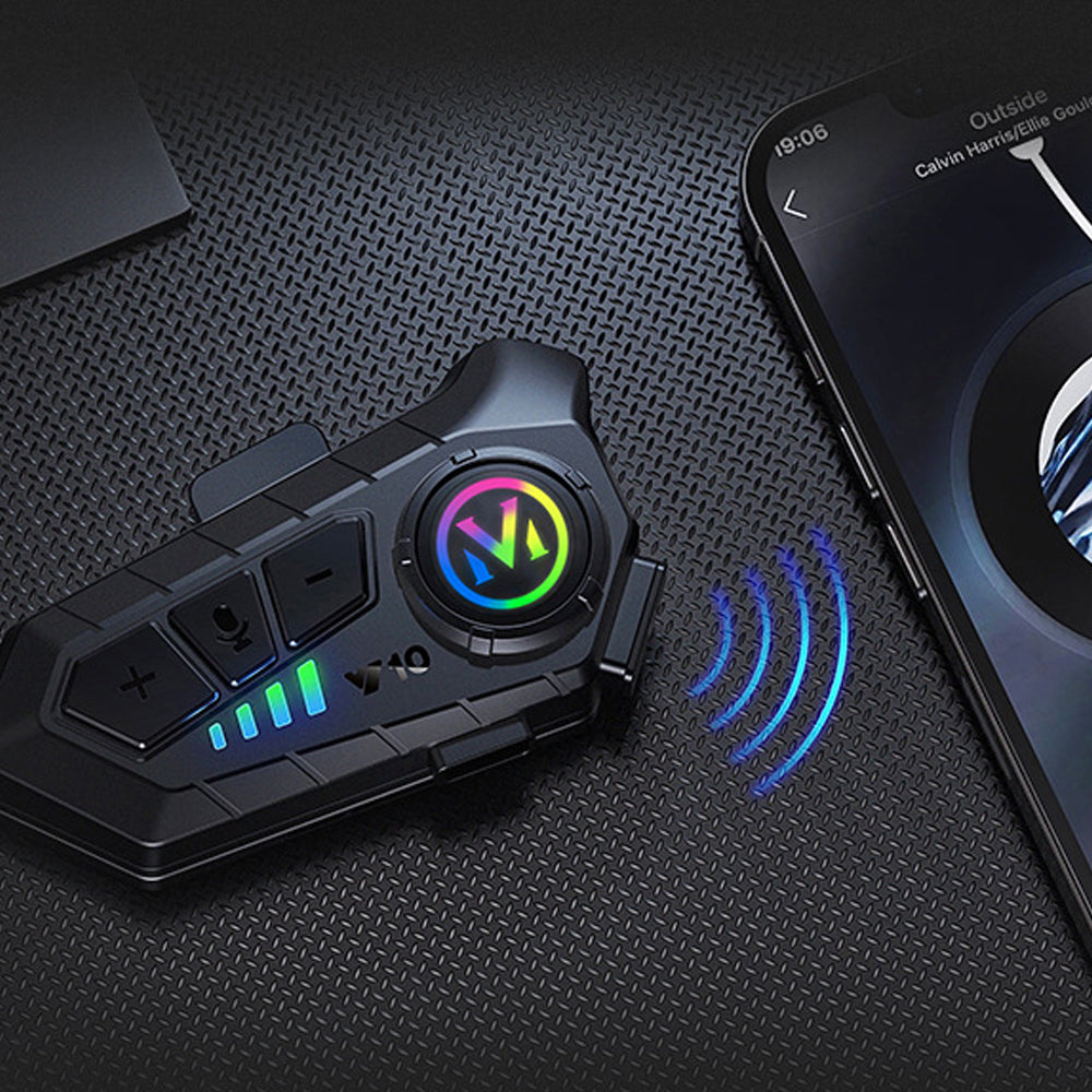 Motorcycle Wireless Bluetooth Helmet Headset Call Motorbike Headphone