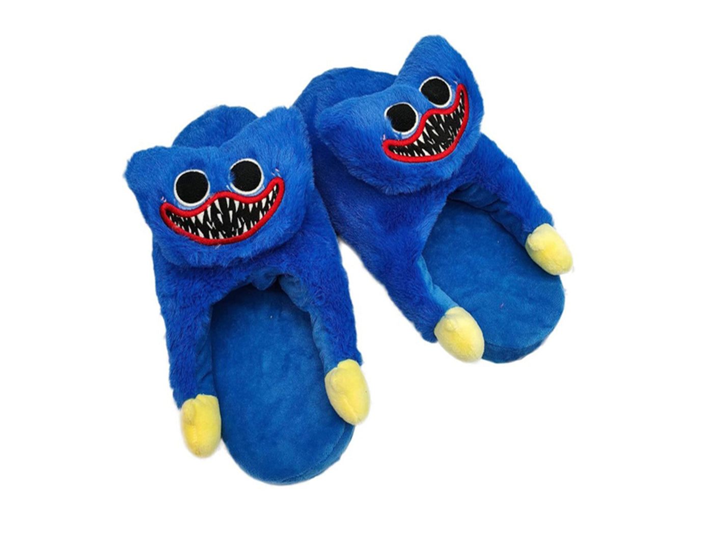 Pair of Huggy Wuggy Inspired Plush Slippers