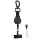 Retractable Phone Lanyard Locking Carabiner 360 Degree Tab for Hiking Climbing