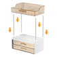 4 Tier Cosmetics Storage Organizer Large Capacity 2 Drawers for Skincare and Makeup