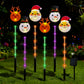 6 Pack Solar Christmas Stake Lights Lawn Decoration