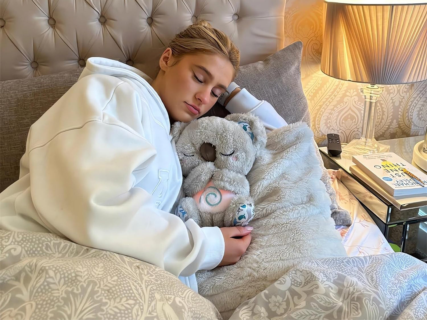 Breathing Movement Animals Musical Soothing Plush Doll Sleep Toys