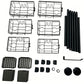 6 Tier Telescopic Shower Caddy Corner Carbon Steel Corner Shelf for Bathroom Kitchen