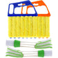4Pcs Window Venetian Blind Cleaner Duster Tool 7 Fingers Dusting Cleaner and Air Vent Cleaner