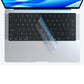 2Pcs Clear Silicone Keyboard Covers for MacBook Air Pro 13 14 15 Inch