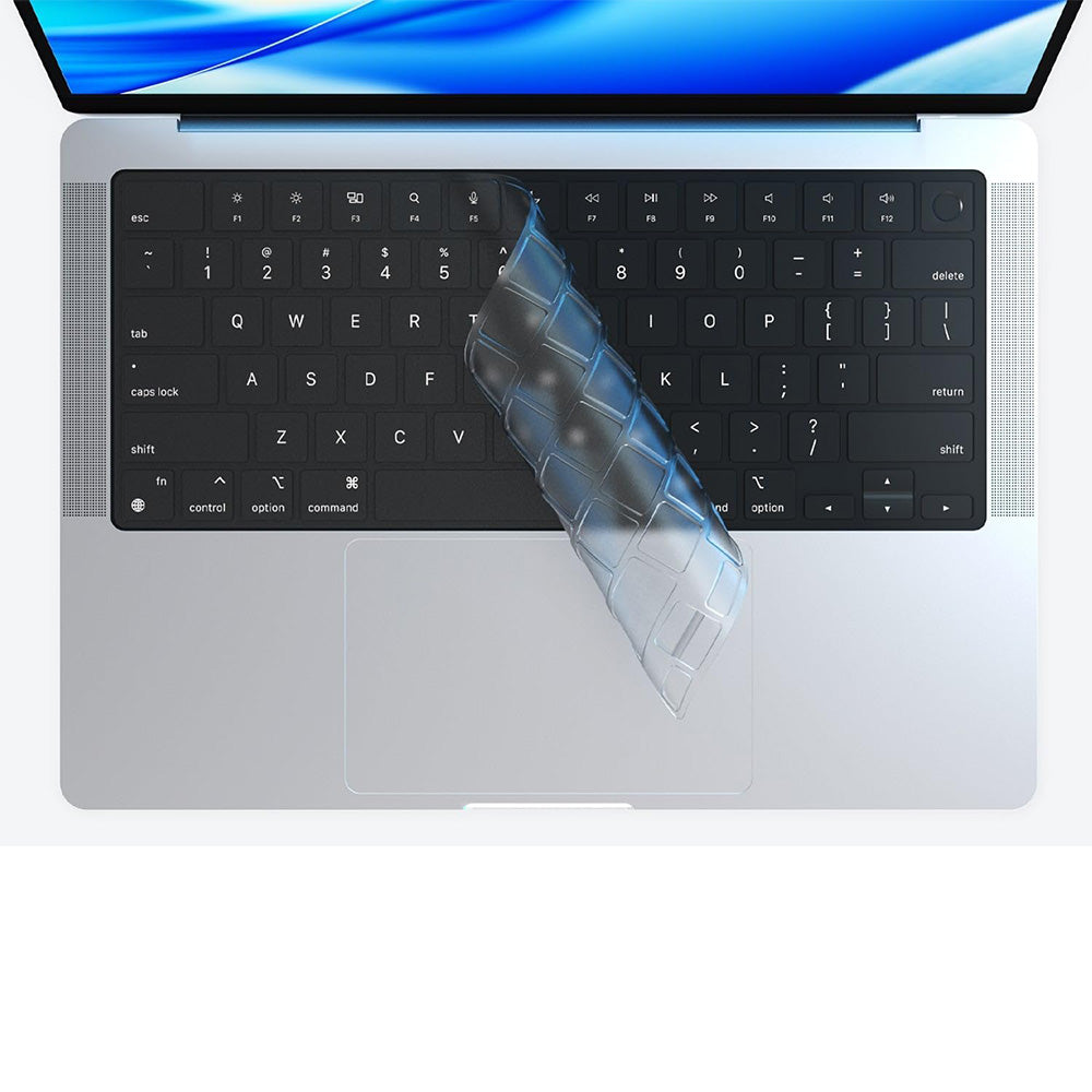 2Pcs Clear Silicone Keyboard Covers for MacBook Air Pro 13 14 15 Inch