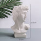 2Pcs Resin Creative Human Head Sculpture Makeup Brush Storage Box Flower Pot Pen Holder