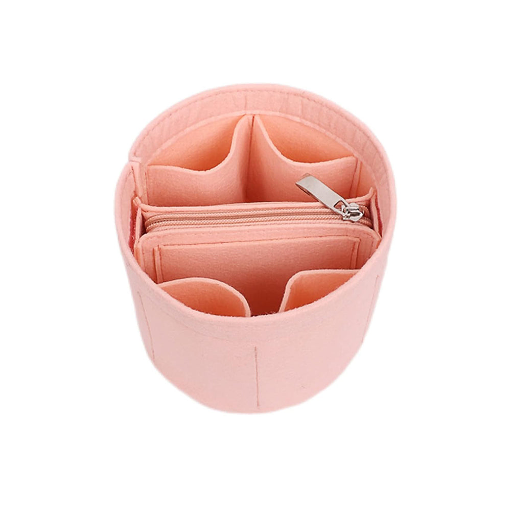 Felt Fabric Cylinder Partition Makeup Bag Felt Organizer Insert