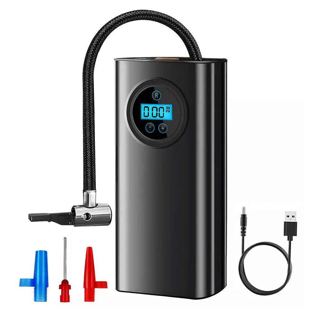 Tire Inflator Air Compressor with Auto Shutoff Pressure Gauge for Car Motorcycle