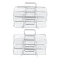 2Pcs Multi-layered Stainless Steel Air Fryer Rack Compatible with Ninja DZ201 DZ401