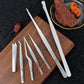 7Pcs Stainless Steel Kitchen Cooking and Plating Tweezers Set