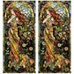 2Pcs Static Cling Window Privacy Film Glass Window Sticker Window Covering Film