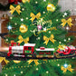 Hanging Christmas Train Set Toy with Lights Music and Track for Little Ones