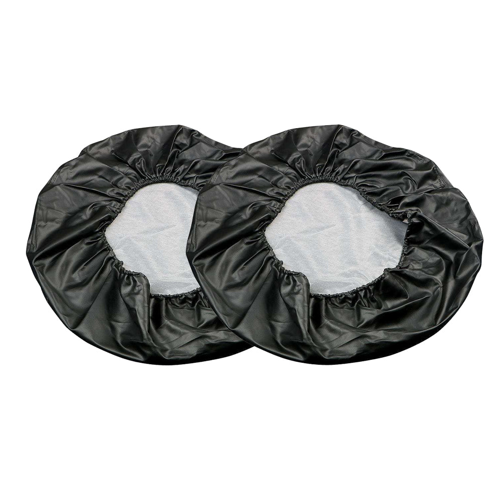 2Pcs Waterproof Black Car Spare Wheel Tire Cover Fit RV Truck SUV 14 15 16 17 inch