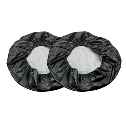 2Pcs Waterproof Black Car Spare Wheel Tire Cover Fit RV Truck SUV 14 15 16 17 inch
