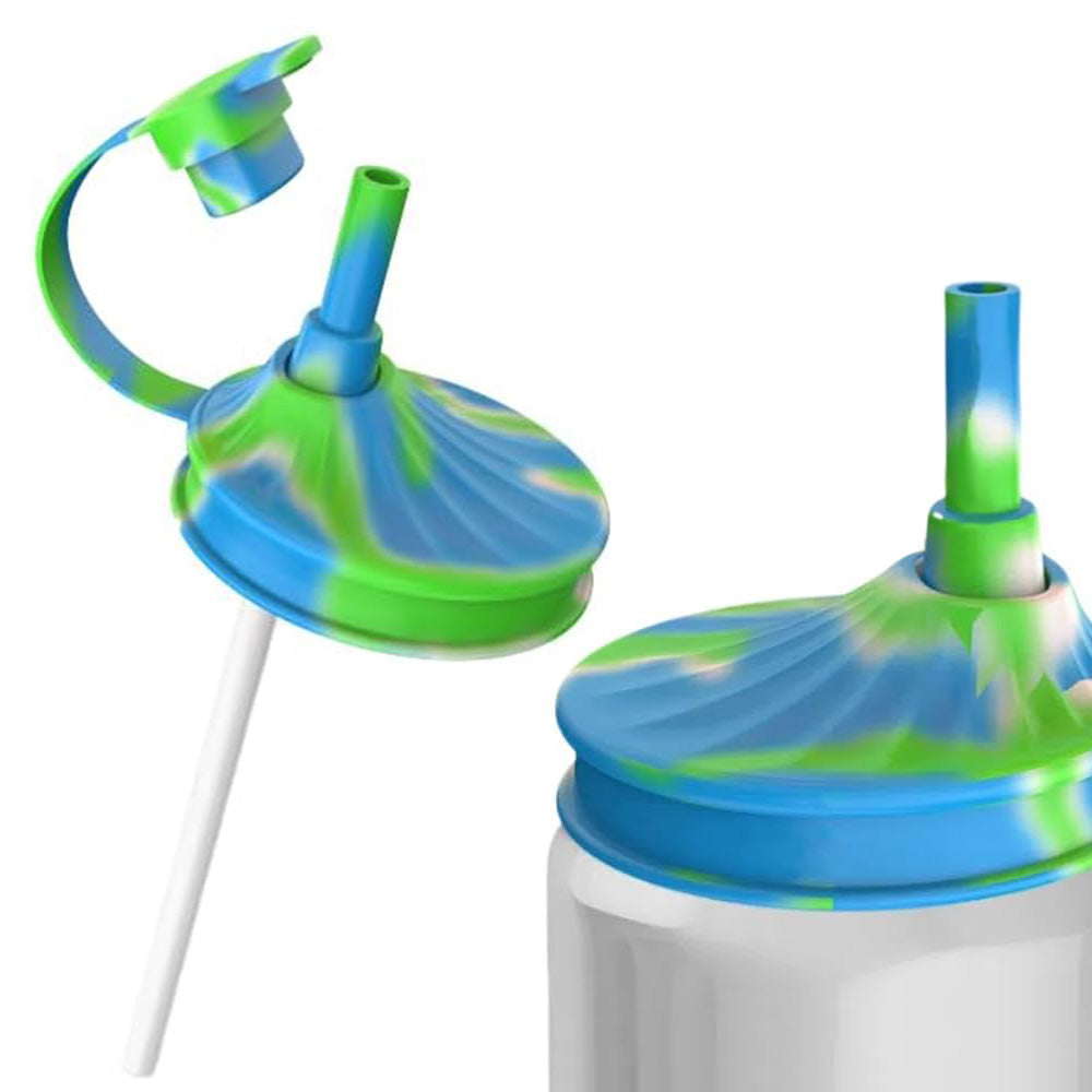 4Pcs Soda Can Lids with Straw Silicone Soda Can Covers for soda Coke Beer