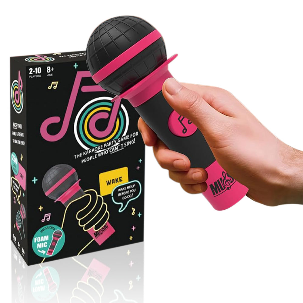 Mic Karaoke Battle Game Microphone Karaoke Party Game Card Set for Family Board Game