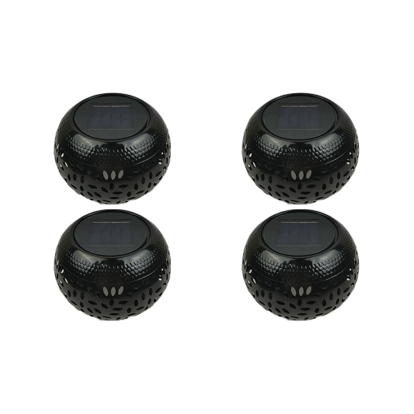 4Pcs Hollowed Shadow Outdoor Solar Lamp