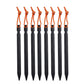 8Pcs Aluminum Alloy Tent Stakes Outdoor Camping Trip Tent Peg with Rope