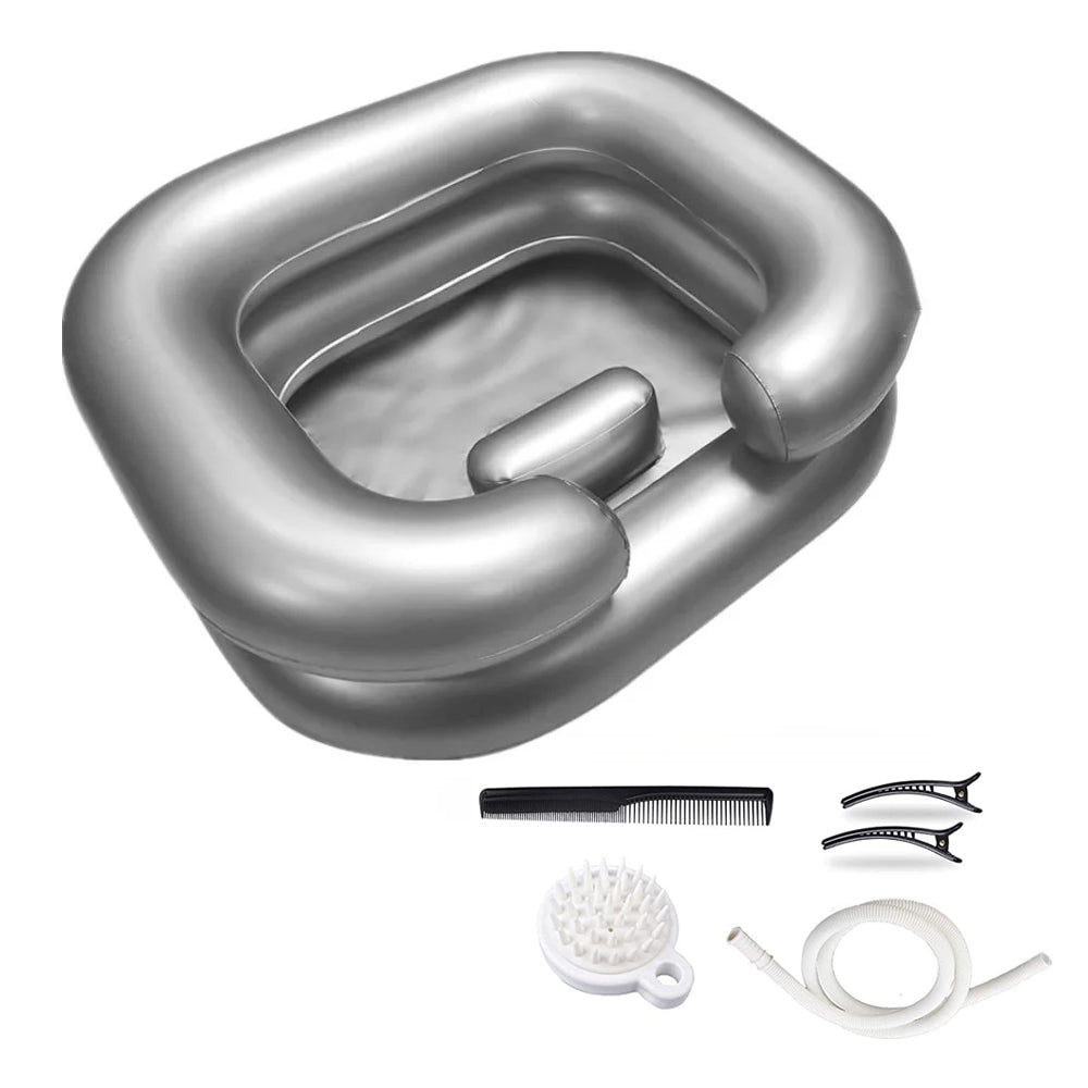 Portable Inflatable Shampoo Basin Bowl Sink for Haircut Dye Hair Wash
