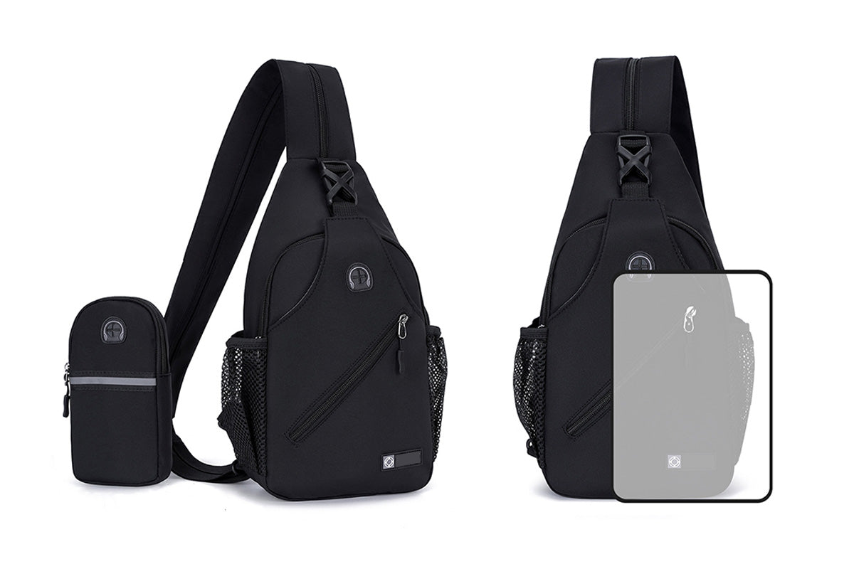 Travel Crossbody Chest Bag for Men and Women Adjustable Sling Backpack
