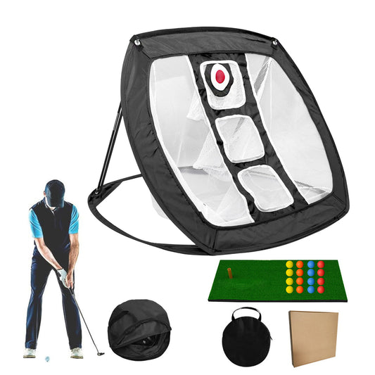 Golf Chipping Net Collapsible Portable Golf Practice Hitting Net for Indoor Outdoor