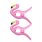 2Pcs Portable Flamingo Parrot Beach Towel Clip for Clothes Quilt Blanket Patio Pool