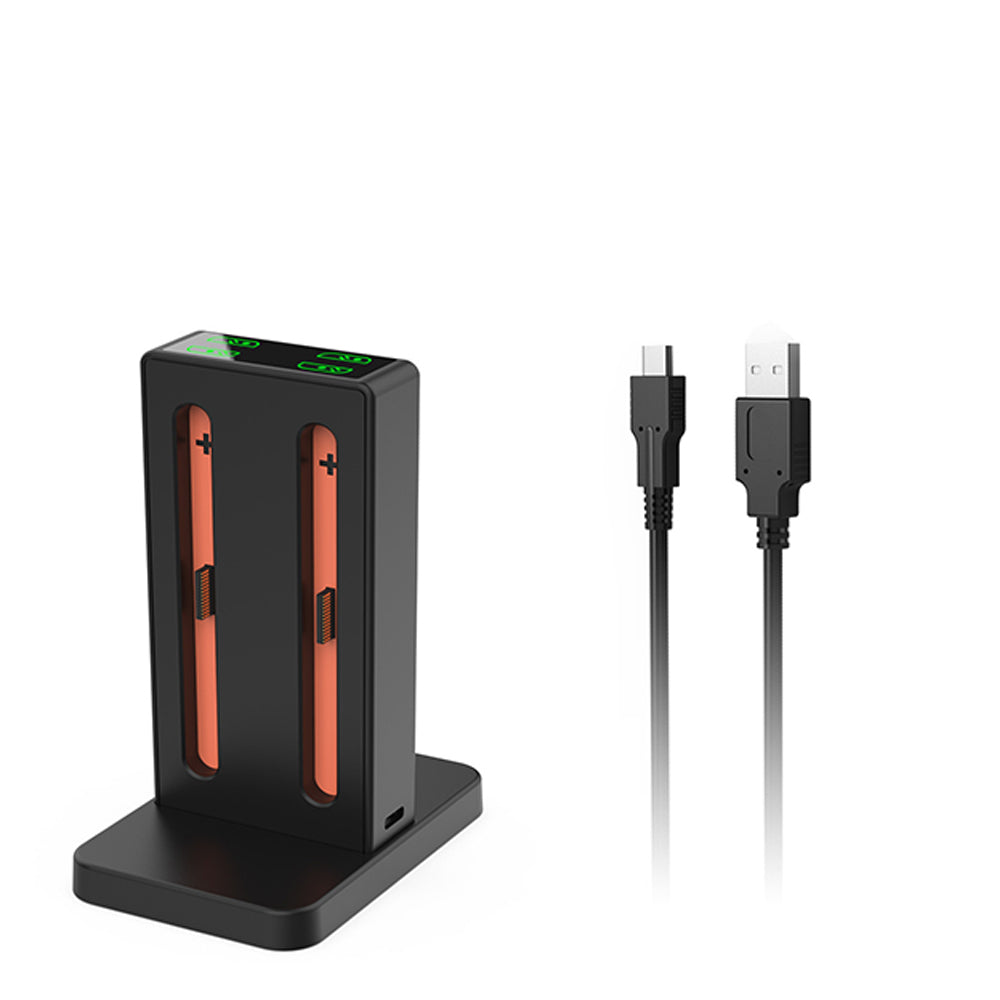 4-in-1 Charging Dock for Nintendo Switch Joy-Con Controllers with LED and Beep Alert