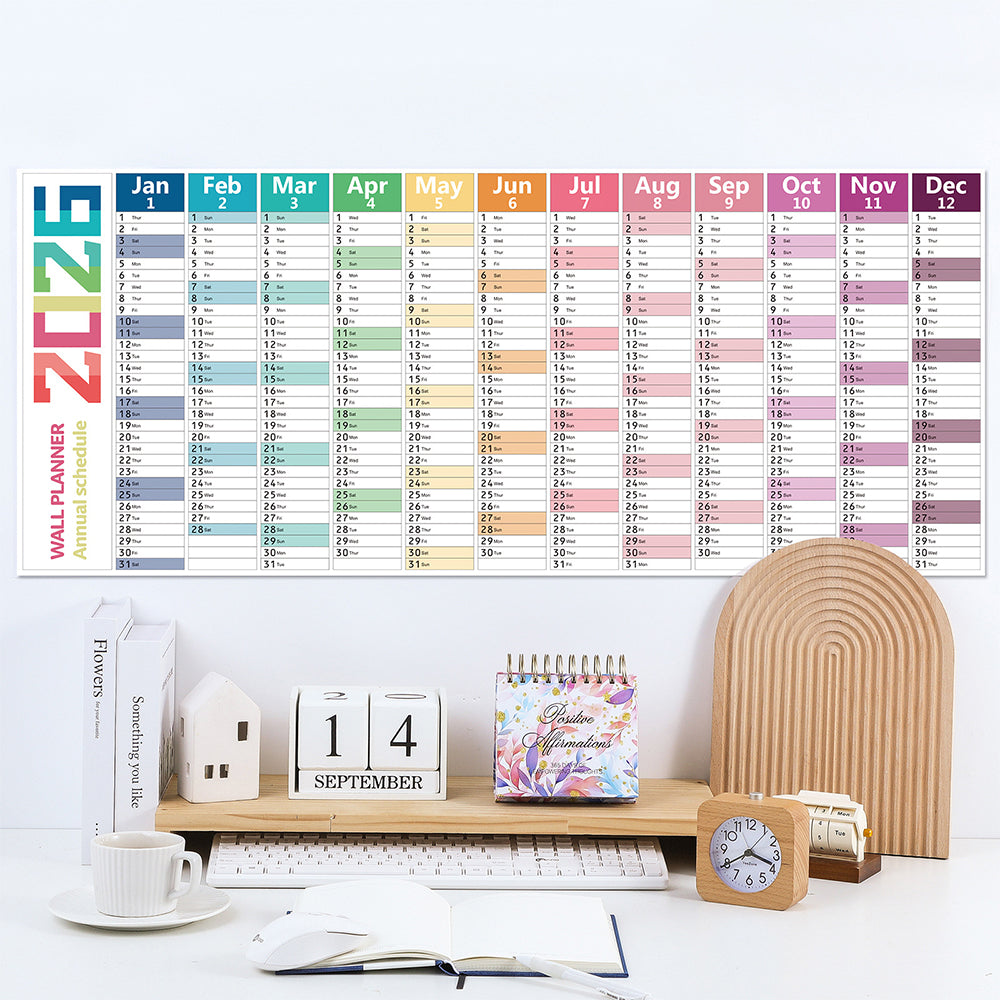 2026 Wall Calendar Large Poster Hanging Calendar School Office Supplies Daily Planner