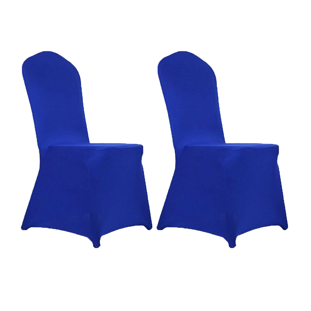 2Pcs Stretch Solid Colour Chair Cover for Wedding Party Decoration