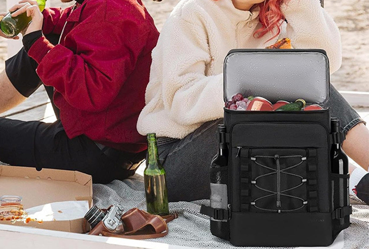 25L Insulated Cooler Backpack Freshness Preservation Backpack For Beach Travel