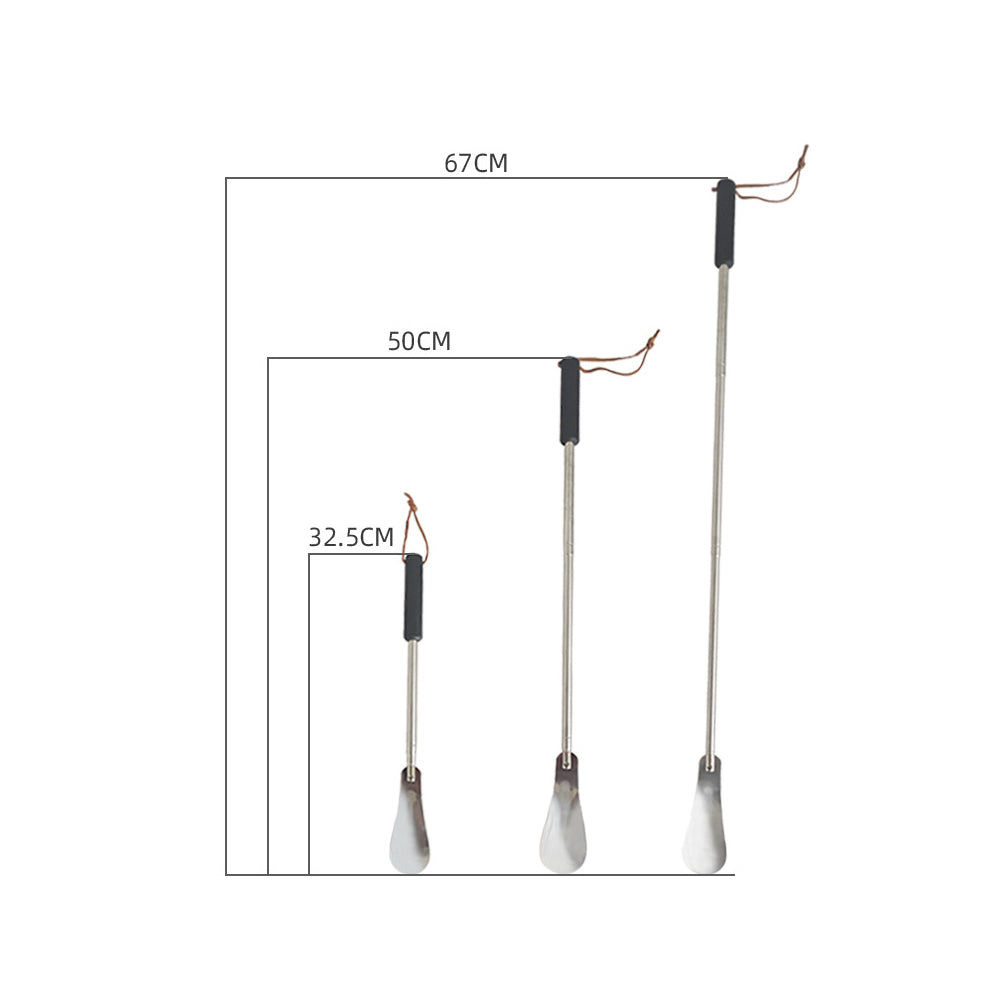 75cm Telescopic Adjustable Length Long Handle Shoe Horn Lifter Tool