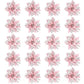 10Pcs Red Gold Poinsettia Artificial Christmas Flowers Xmas Tree Ornaments