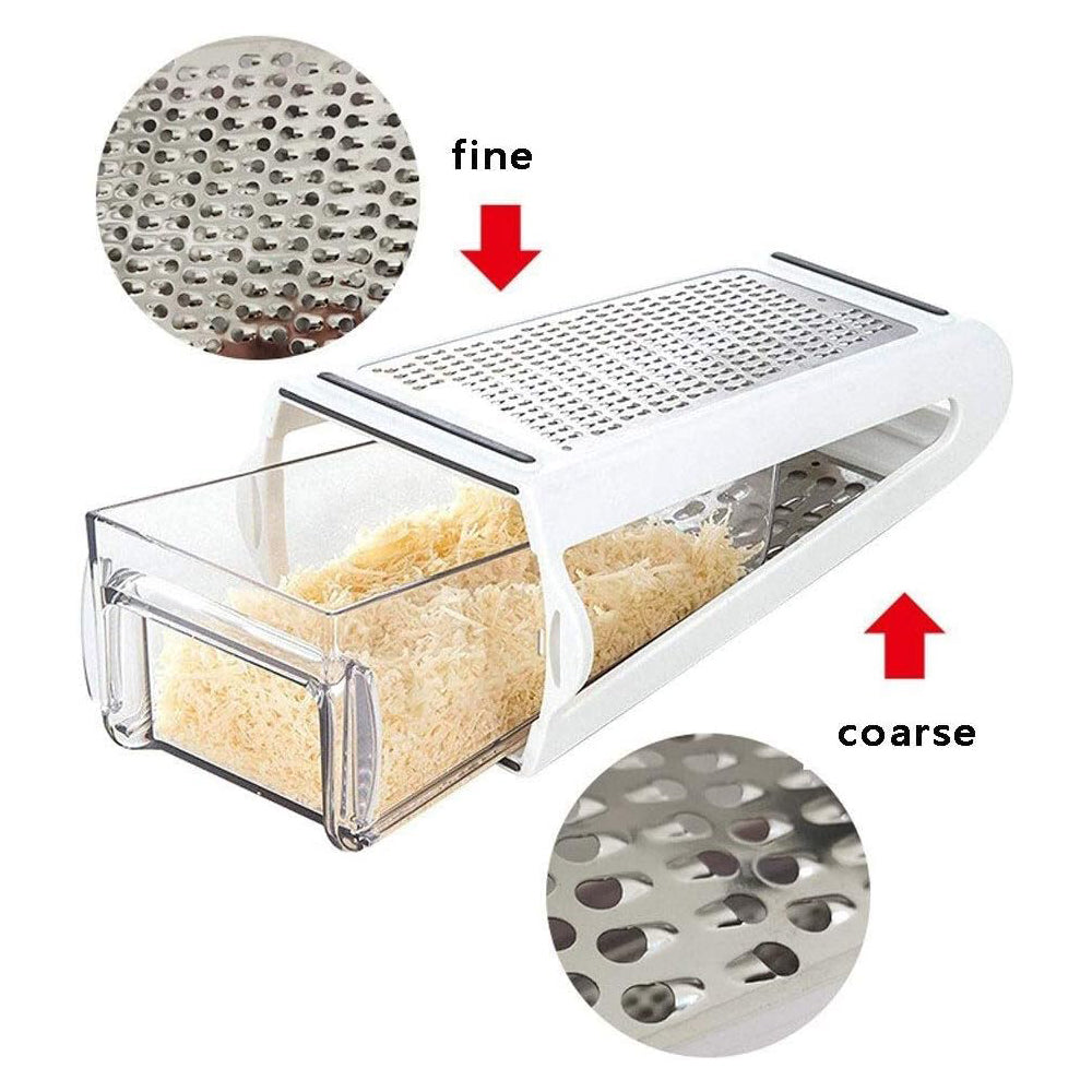 Double Sided Grater with Removable Container