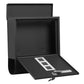 Wall Mounted Large Capacity Metal Mailbox with Key Lock Rust-Resistant Parcel Post Box