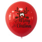 30Pcs Christmas Latex Balloons Santa Tree Party Decorations
