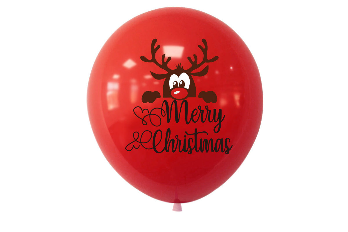 30Pcs Christmas Latex Balloons Santa Tree Party Decorations