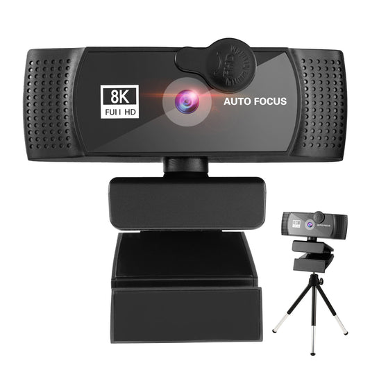 1080P HD Webcam Web Camera with Microphones and Tripod Stand