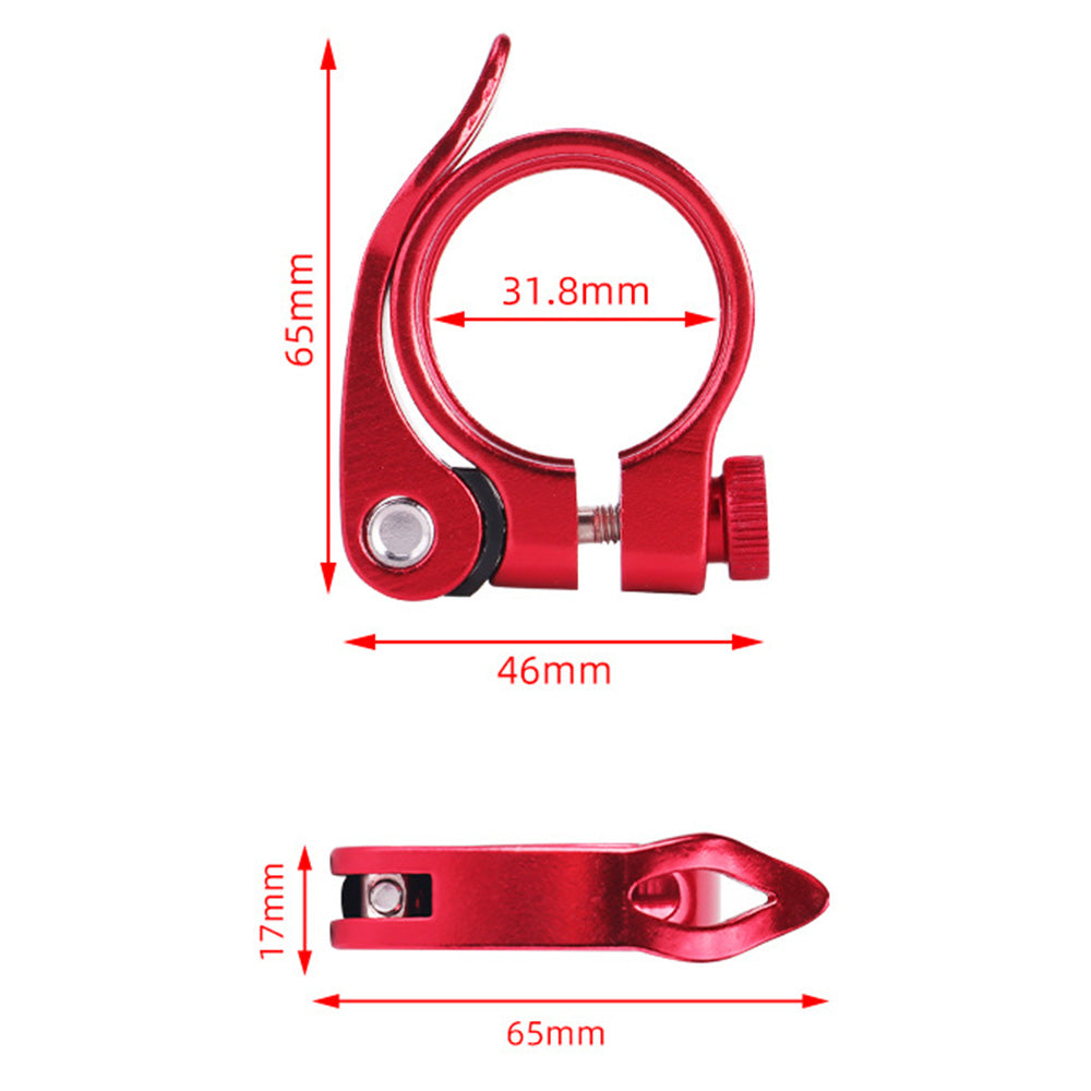 2 PCS Bike Seat Post Clamps for Mountain Road and Folding Bikes