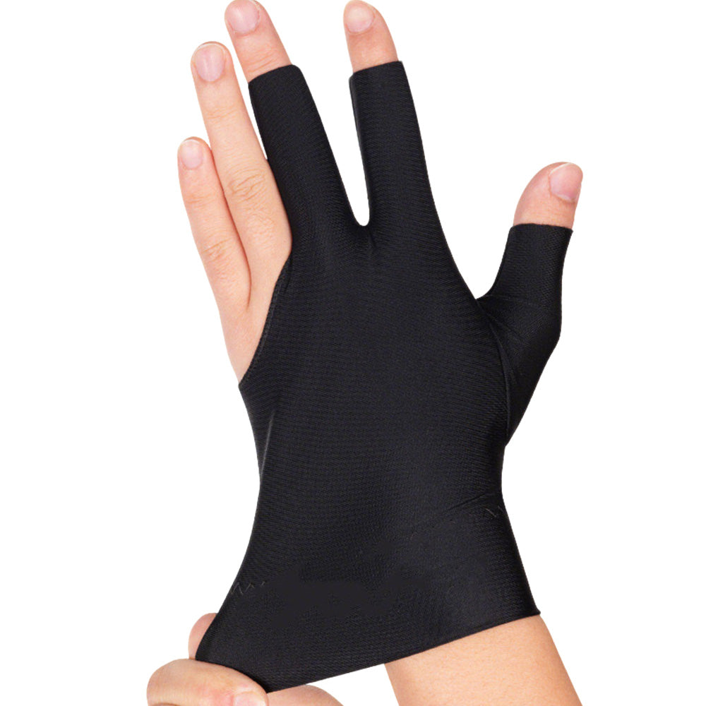 1 Pair Three Finger Billiards Gloves For Left Hand Pool And Snooker