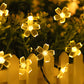 Outdoor Solar String Flower Lights Fairy Lights for Garden and Christmas Decoration