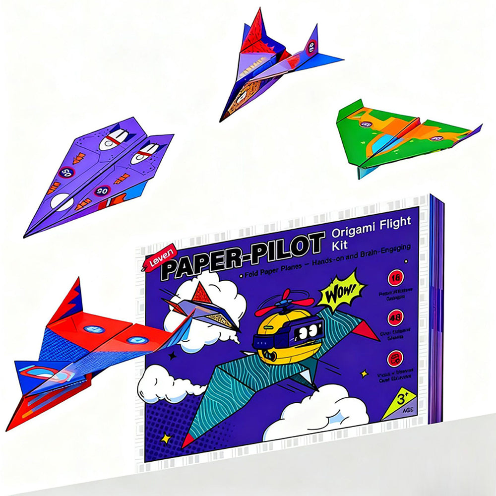 48Pcs DIY Paper Airplane Book Origami Folding Plane Kit