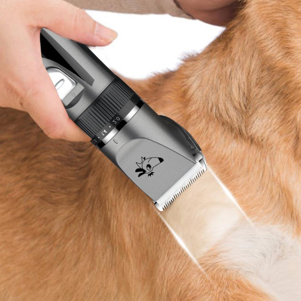 Electric Pet Hair Trimmer Kit with 4 Combs