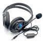 Over Ear Stereo Headset with Microphone Wired Gaming Headphones for Students Players