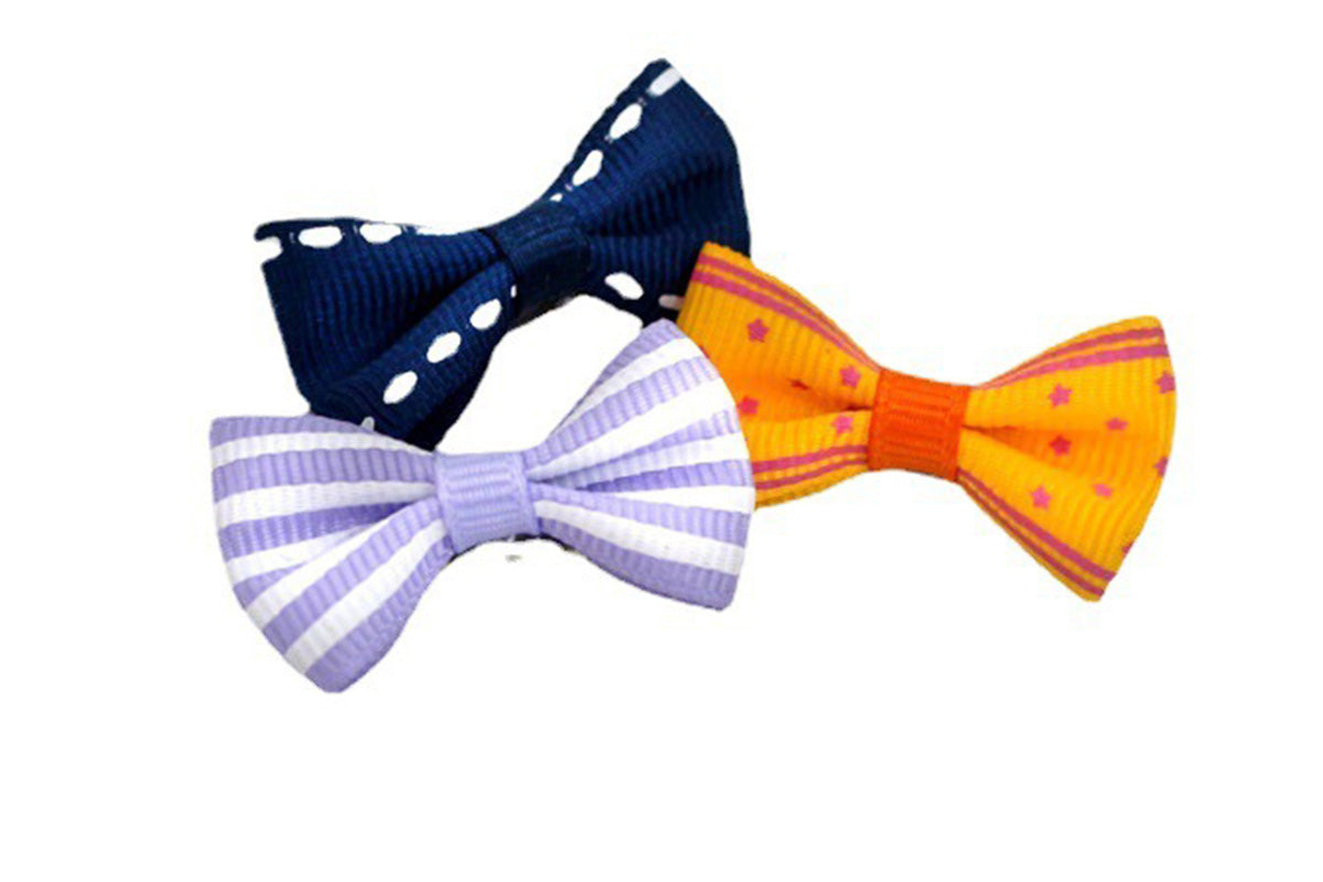 60PCS Pet Bowknot Hair Bow With Clips For Pet Grooming Decoration